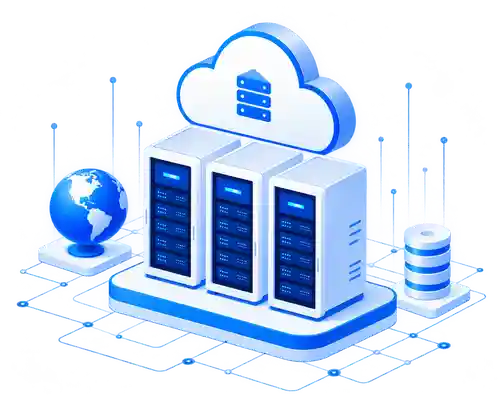 卡拉奇私有云机柜租赁与云计算基础设施示意图